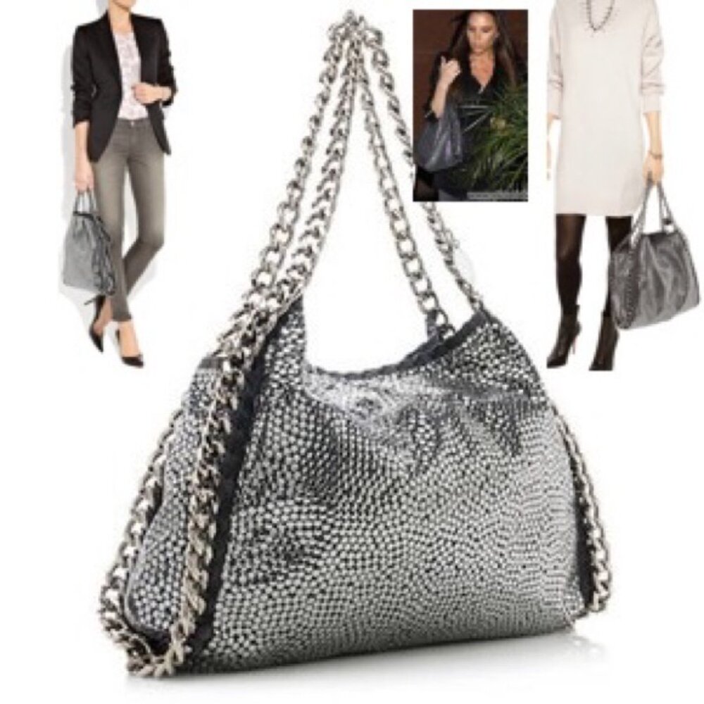 LIMITED EDITION Stella McCartney Falabella Metallic Eco Suede Tote - Picture 8 of 8